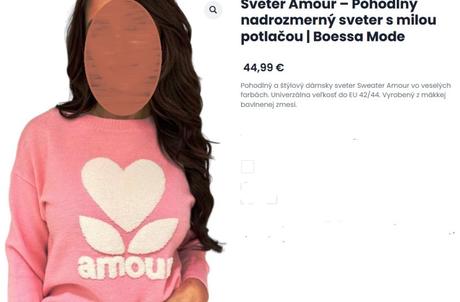 Ružový pulóver/sveter, 40 - xl