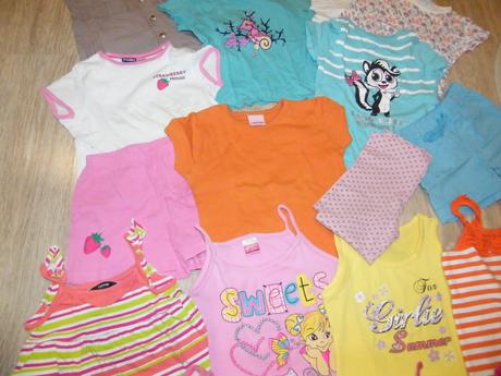 Veľký balík letného oblečenia 98, 104 - 15ks, 86–98