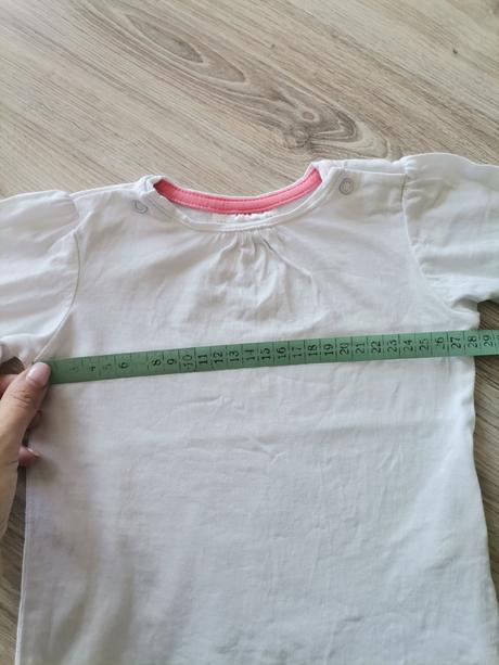 Dievčenské riflove šaty so zajacom + biele tričko, ergee,74