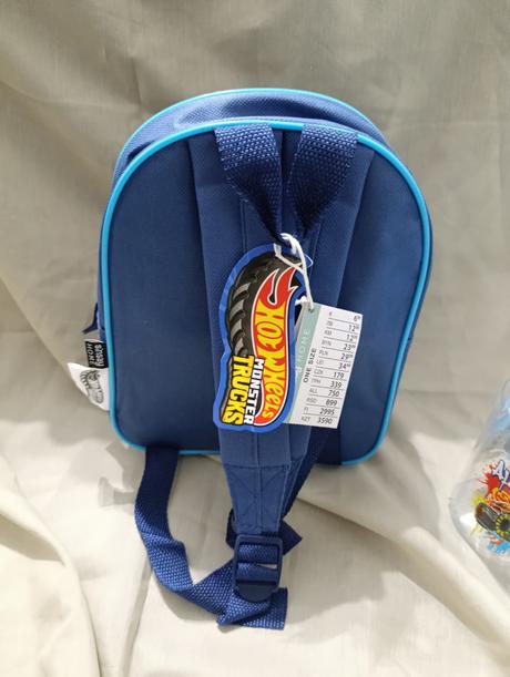 Hotwheels chlapčenský ruksak s fľaškou a obedarom, sinsay