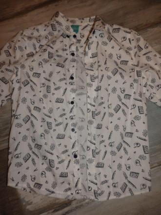 Košeľa pre malú školáčku 7/8 rokov, pepco,128