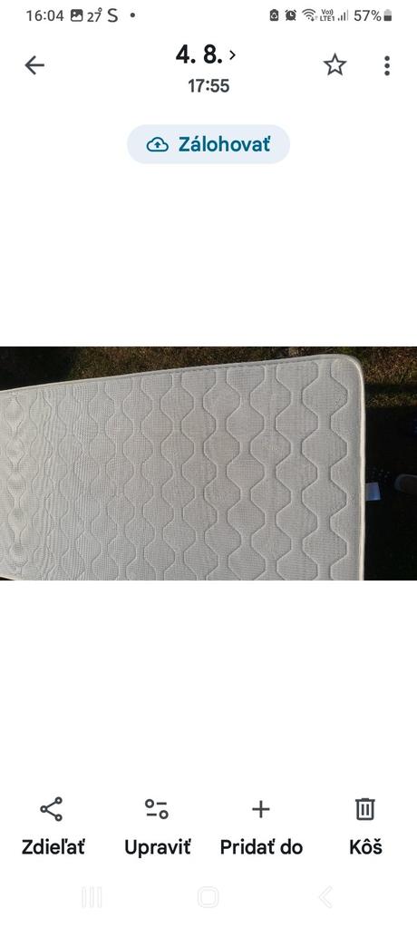 Matrac 80x195x15, šírka (cm): 80,dĺžka (cm): 200