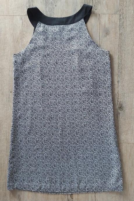 Čierno biele letné šaty, h&m,38