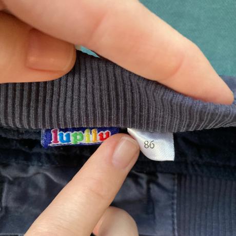 Zateplene nohavice, tmavomodre, lupilu,86