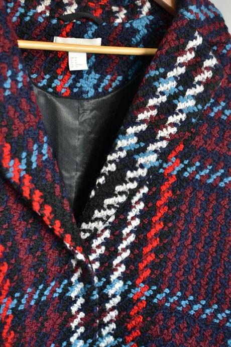 Farebný kabát m, h&m,m
