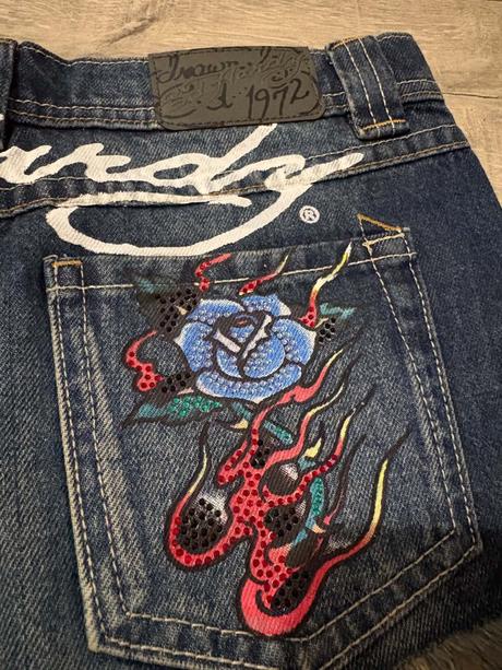 Riflové kraťasy, ed hardy,32