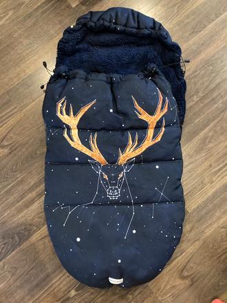 Zimný fusak s ovčím runom, 