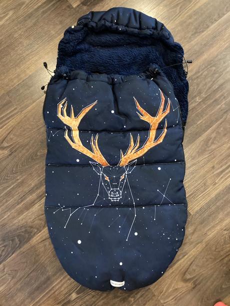 Zimný fusak s ovčím runom, 