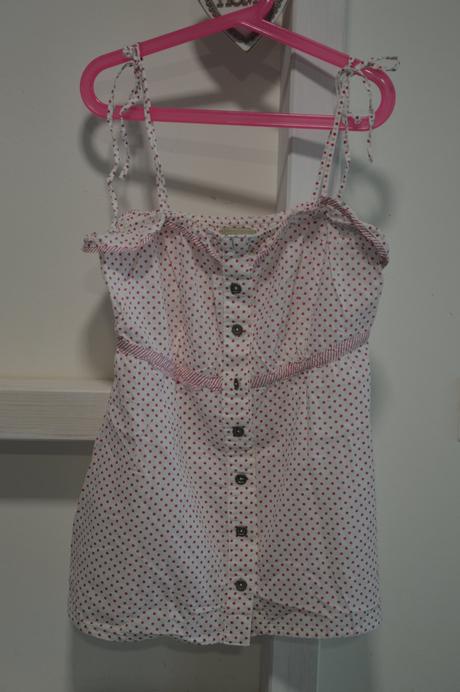 Bodkovaný top, bershka,s