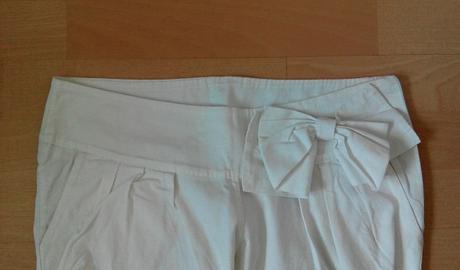 Biele 3/4 nohavice, s