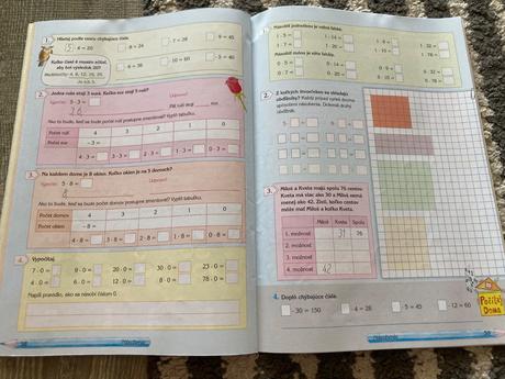 Matematika pre 3.ročník zš, 1. časť pracovný zošit, 