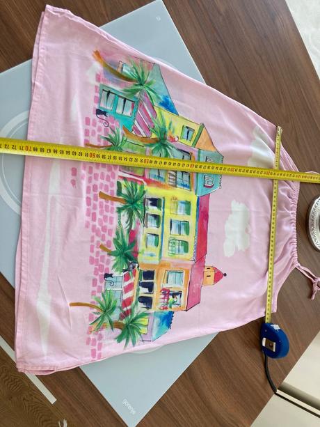 Letne šatky s malovanymi domčekmi, next,134