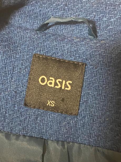 Oasis - tyrkysovo-modrý kabát, xs