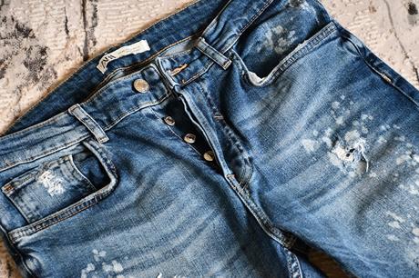 Štýlové jeansy, zara,m