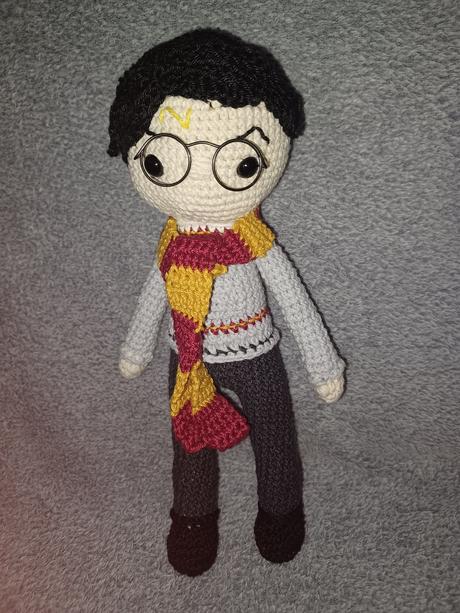 Háčkovaný harry potter, hermiona, ron, 