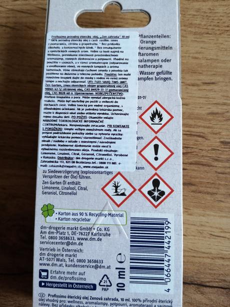 Prírodný éterický olej zen záhrada, 