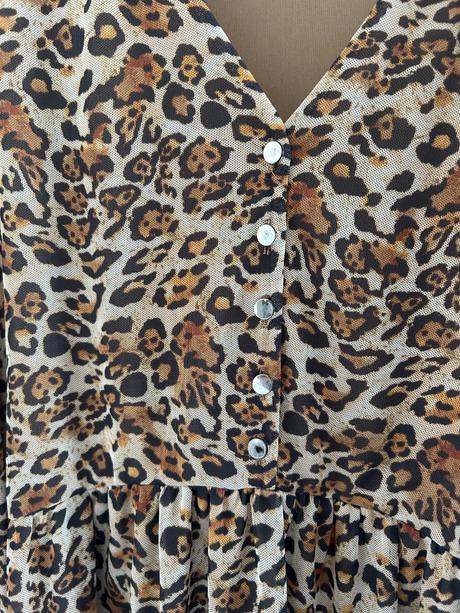 Šaty leopardieho vzoru, mohito,s