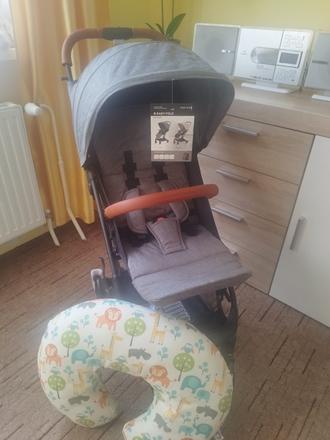Štýlový kočík nový s visačkou+ vankúš grátis, knorr baby,knorr baby v-easy fold