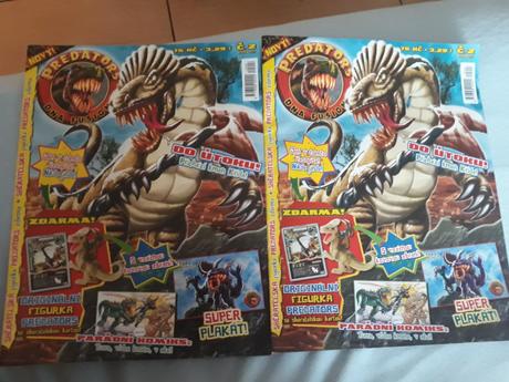 Rôzne časopisy o dinosauroch cena spolu,