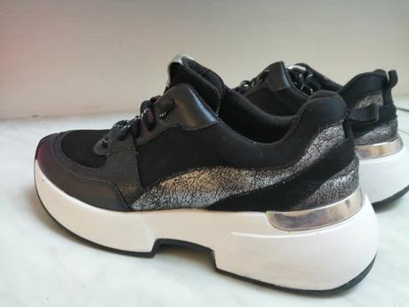 Botasky dievčenské bielo čierne vel. 37, 37