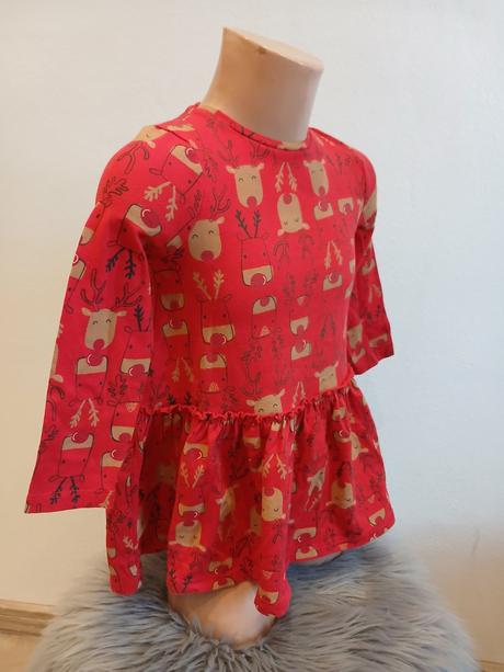 Dievčenské šaty vianoce f&f (18-24 mes.), f&f,92