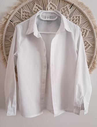 Chlapčenská biela košeľa, 128