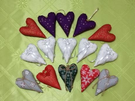 Srdiečka s vianočným motívom, 
