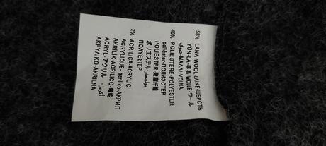 Benetton vlnený kabát, benetton,l