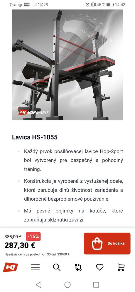 Činkový set s lavičkou,