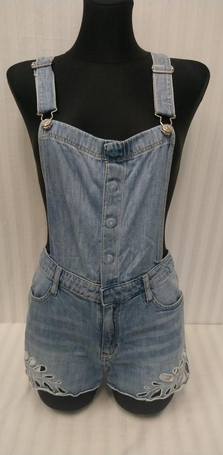 Dievčenské riflové šortky na traky, denim, 152-158, denim,158