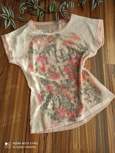 Tričko s čipkou, s