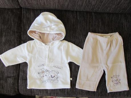 Bielo-sedy flisovy komplet, okay,68