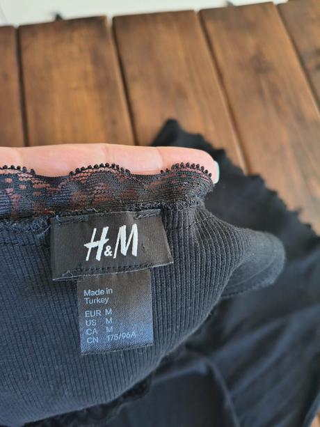 H&m bavlnené elastické minišaty m, h&m,m