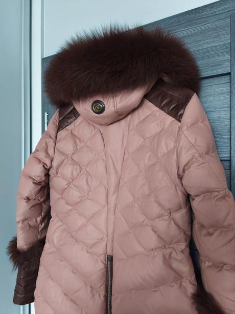 Zimna paperova bunda s pravou kozusinou, m