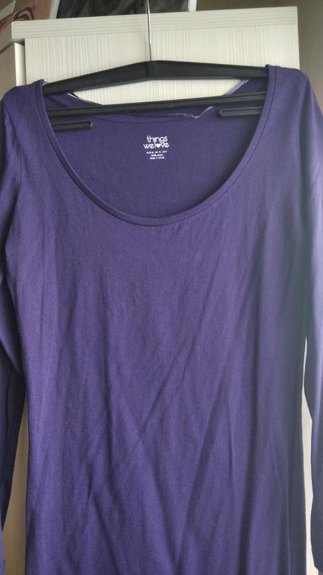 Fialové predĺžené tričko, gate,m