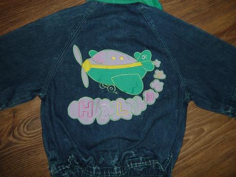 Riflová bunda na jar/jeseň  122  málo nosená, 122