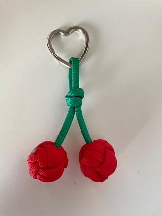 Handmade cherry charm, 