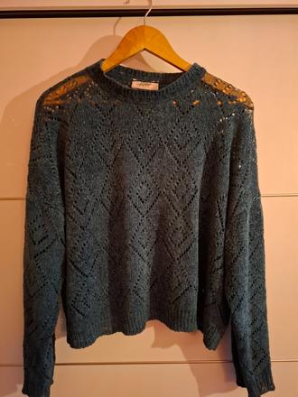 Dámsky smaragdový sveter,