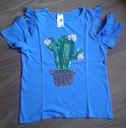 Tričko s kaktusom, palomino,140