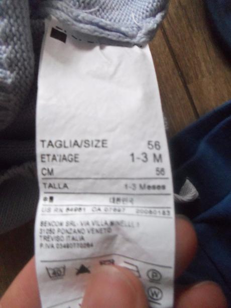 Svetrík zn. benetton - 1-3 mes., benetton,62