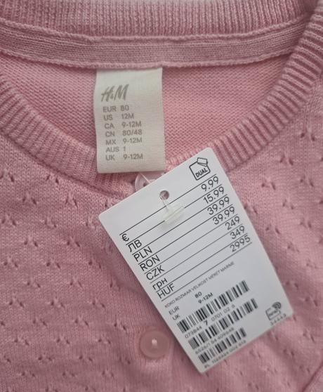 Nový dievčenský svetrík hm, h&m,80