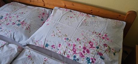 Modré bavlnené obliečky na dvojposteľ,