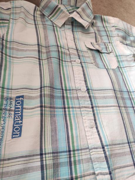 Modrá karovaná košeľa, 110