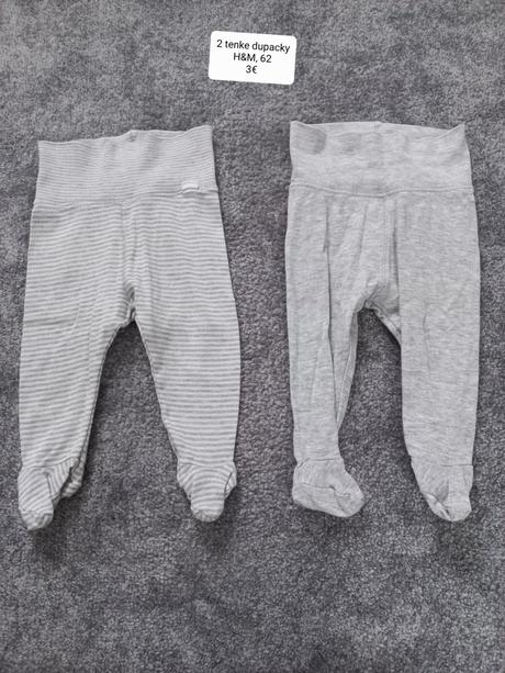 2 tenke dupacky, h&m, 62, h&m,62