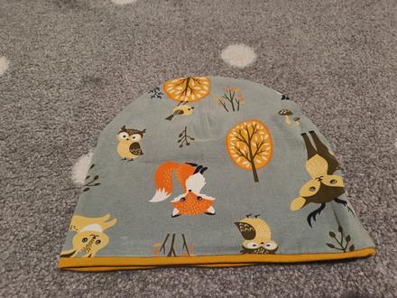 Jesenná čiapka lesné zvieratká, 134