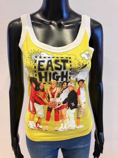 Žlté tričko high school musical (xs), disney,xs