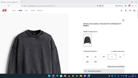 Mikina hm, mikina santa reserved, h&m,l / xxl