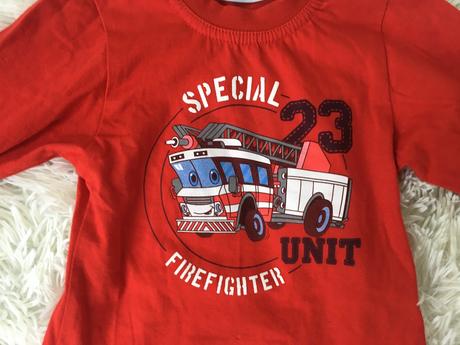Tričko hasičské auto, japitex,86