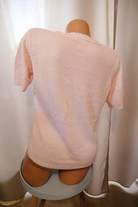 Ružový pletený top, m, m