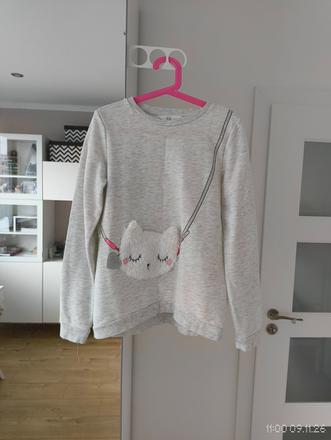 Mikinka s kapsičkou - h&m, veľ. 134/140, h&m,134